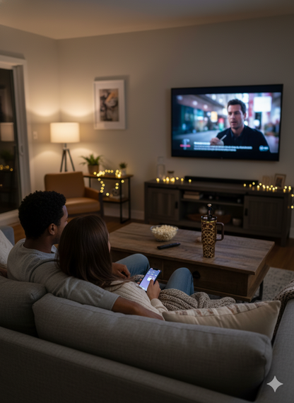 1,18 l Edelstahl Thermobecher mit holografischem Monogramm – Braun