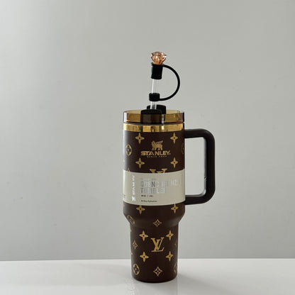 Luxury H2.0 Doppelset Thermobecher 1,18 l – Mit Strohhalm & Schlüsselanhänger