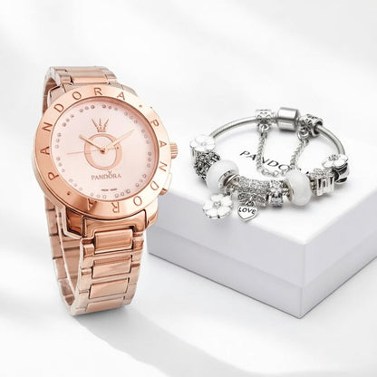 Damen Uhr & Armband Set – Elegantes Geschenkset