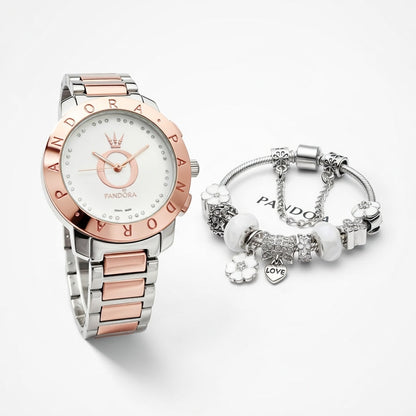 Damen Uhr & Armband Set – Elegantes Geschenkset